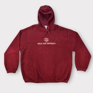 Vintage Texas A&M University Hoodie Pullover Maroon Men's LARGE Know Wear Y2K